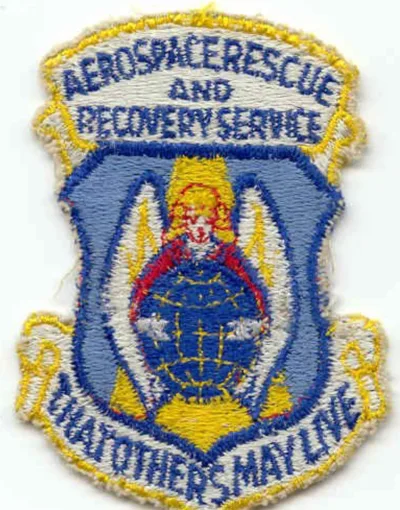 Embroidered Aerospace Rescue and Recovery Service patch with the motto That Others May Live